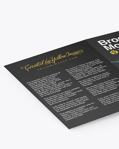 Textured Brochure Mockup PSD #2