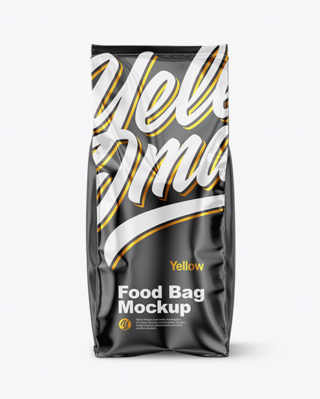 Glossy Food Bag Mockup