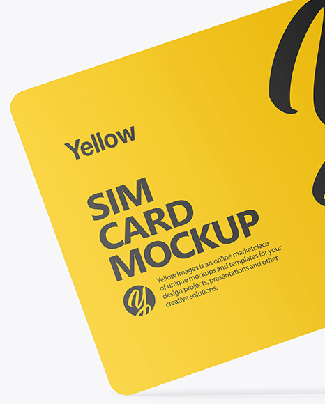 Sim Card Mockup