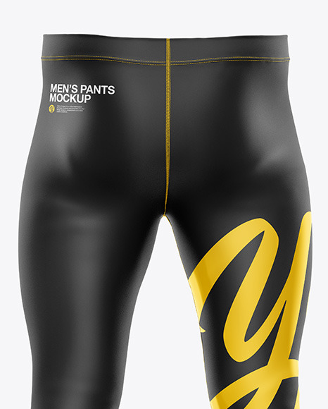 Download Men S Pants Mockup Back View In Apparel Mockups On Yellow Images Object Mockups