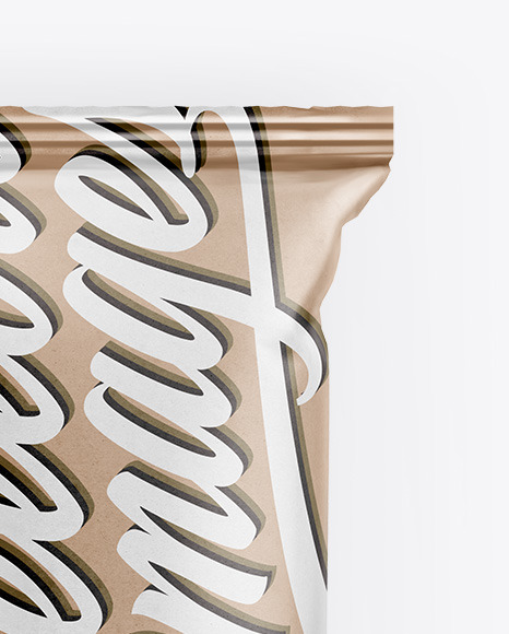 Download Kraft Paper Snack Package Mockup