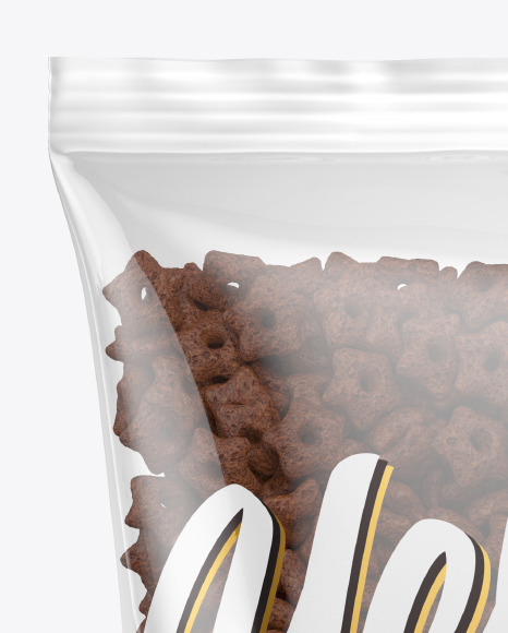 Download Download Frosted Bag With Chocolate Stars Cereal Mockup Yellowimages - Bag With Chocolate Stars ...