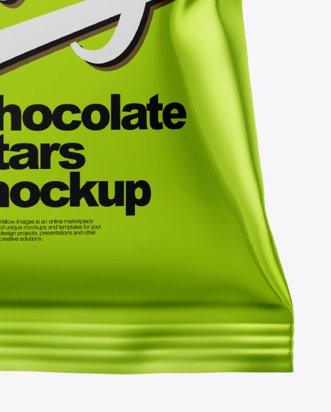 Download Bag With Chocolate Stars Cereal Mockup In Bag Sack Mockups On Yellow Images Object Mockups Yellowimages Mockups