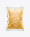 Download Bag With Honey Stars Cereal Mockup In Bag Sack Mockups On Yellow Images Object Mockups