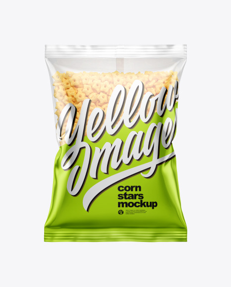 Bag With Honey Stars Cereal Mockup PSD #1