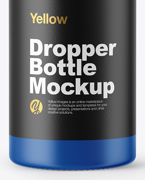 Matte Dropper Bottle Mockup PSD #1