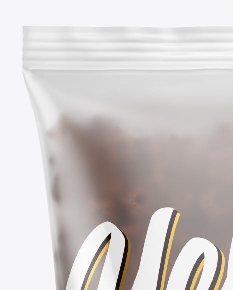 Download Frosted Bag With Chocolate Stars Cereal Mockup In Bag Sack Mockups On Yellow Images Object Mockups PSD Mockup Templates