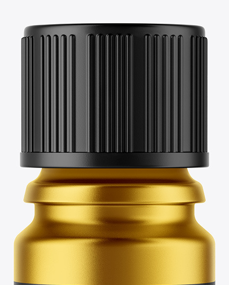 Metallized Dropper Bottle Mockup PSD #2