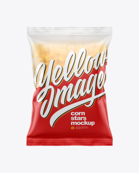 Frosted Bag With Honey Stars Cereal Mockup