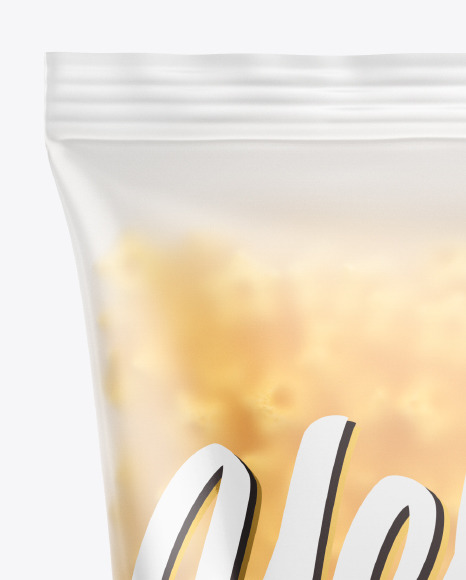 Frosted Bag With Honey Stars Cereal Mockup