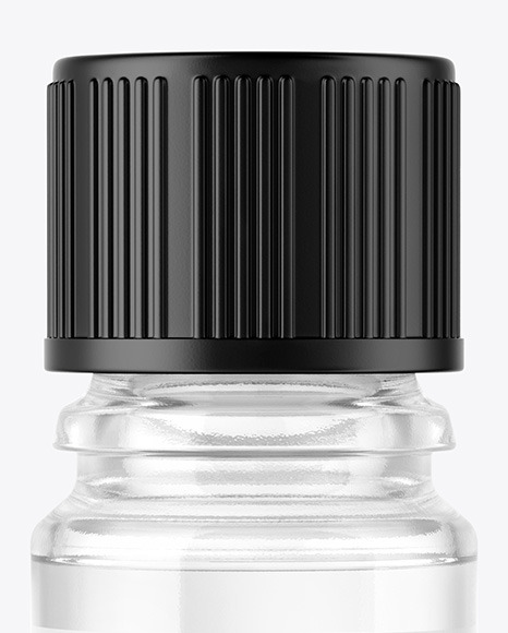 Clear Glass Dropper Bottle Mockup PSD #2