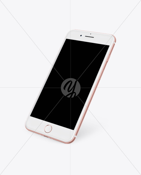 Download Gold Apple Iphone 7 Mockup In Device Mockups On Yellow Images Object Mockups