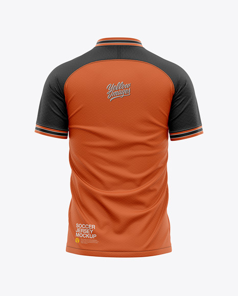 Men's Soccer Jersey Mockup - Back View - Football Jersey Soccer T