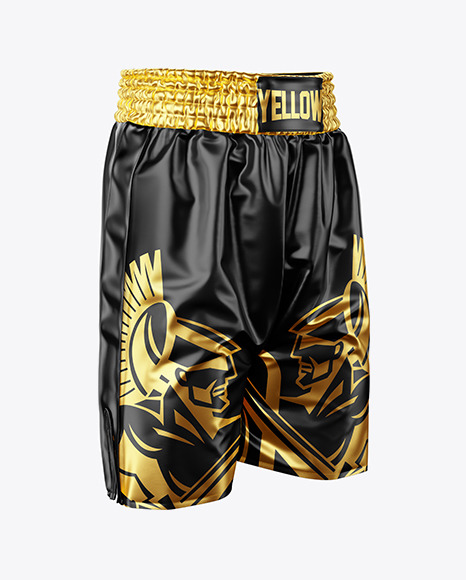 Boxing Shorts Mockup - Half Side View