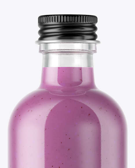 Blueberry Smoothie Bottle Mockup