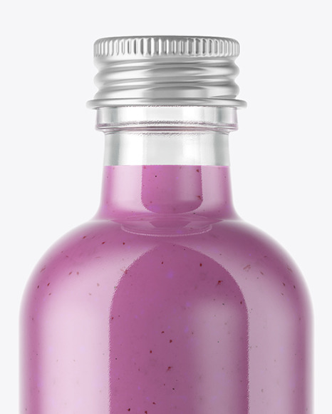 Blueberry Smoothie Bottle Mockup