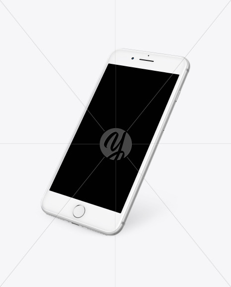 Download Silver Apple Iphone 7 Mockup In Device Mockups On Yellow Images Object Mockups PSD Mockup Templates