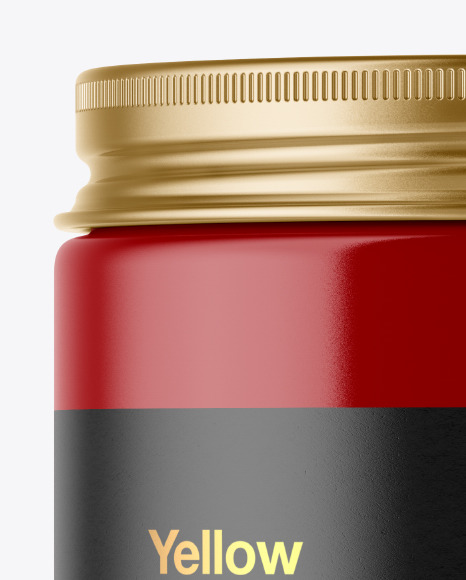 Glossy Cosmetic Jar Mockup