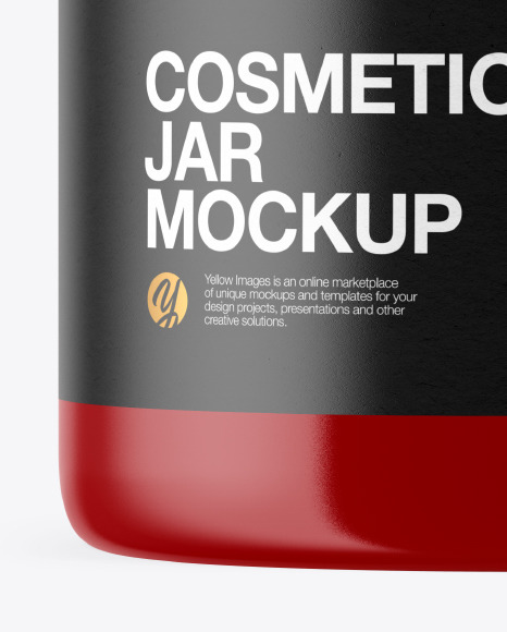 Glossy Cosmetic Jar Mockup PSD #4