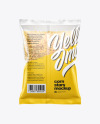 Download Bag With Honey Stars Cereal Mockup In Bag Sack Mockups On Yellow Images Object Mockups PSD Mockup Templates