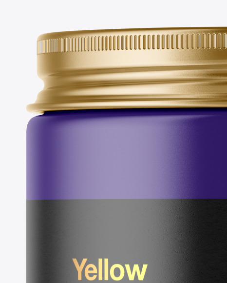 Matte Cosmetic Jar Mockup PSD #2