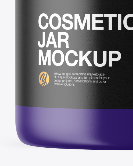 Matte Cosmetic Jar Mockup PSD #1