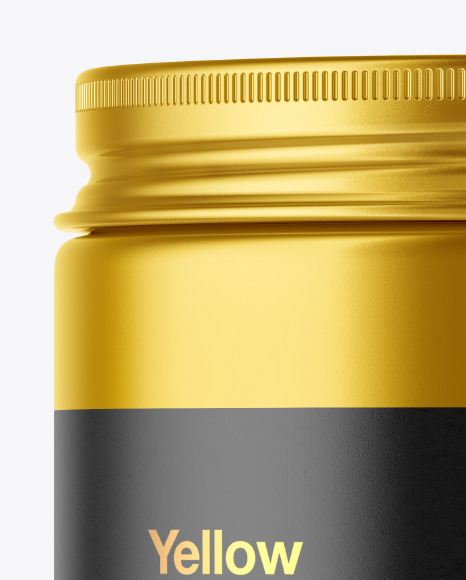 Metallic Cosmetic Jar Mockup PSD #2