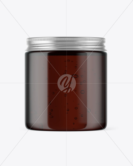 Download Clear Jar With Gel Mockup In Jar Mockups On Yellow Images Object Mockups PSD Mockup Templates