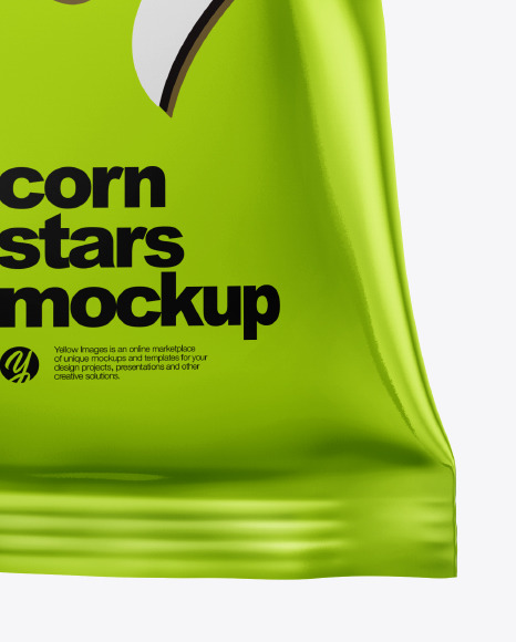 Frosted Bag With Honey Stars Cereal Mockup PSD #5