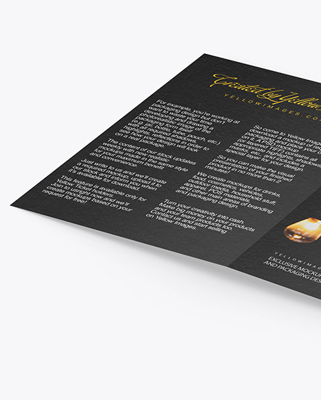 Textured Brochure Mockup PSD #2
