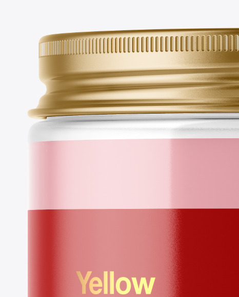 Clear Cosmetic Jar Mockup PSD #3