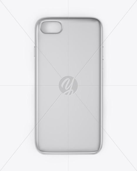 Iphone Metallic Case Mockup In Device Mockups On Yellow Images Object Mockups