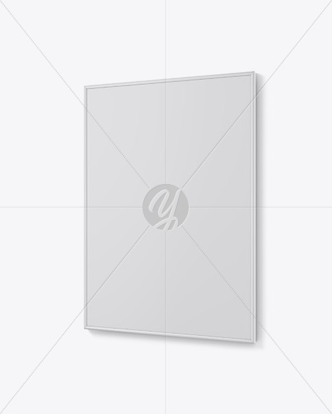 Metallic Frame Poster Mockup Mockup