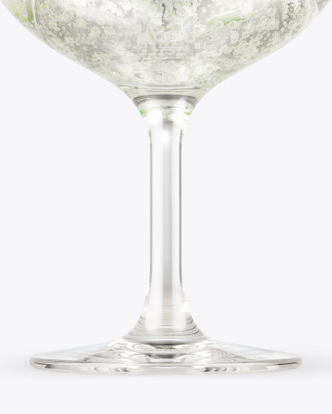 Gin & Tonic Cocktail Glass Mockup