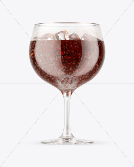 Rum & Cola Cocktail Glass Mockup