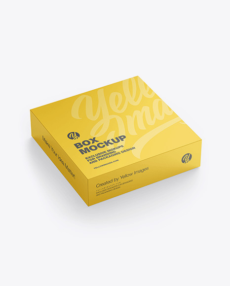 Matte Paper Box Mockup