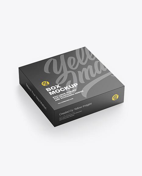 Matte Paper Box Mockup PSD #3