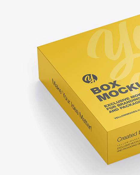 Matte Paper Box Mockup PSD #4