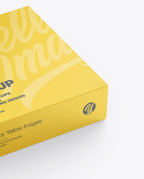 Download Matte Paper Box Mockup In Box Mockups On Yellow Images Object Mockups Yellowimages Mockups