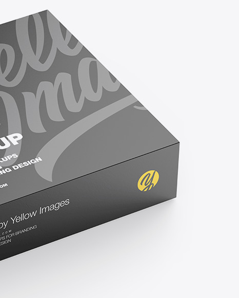 Download Matte Paper Box Mockup In Box Mockups On Yellow Images Object Mockups PSD Mockup Templates