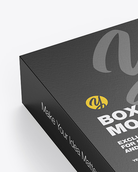 Download Textured Paper Box Mockup In Box Mockups On Yellow Images Object Mockups