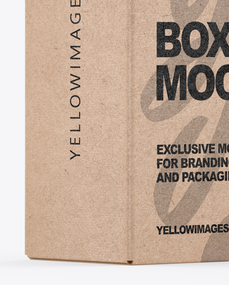 Kraft Box Mockup PSD #2