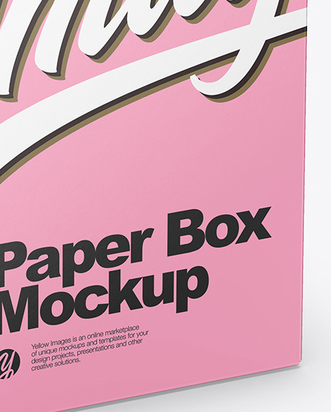 Paper Box Mockup