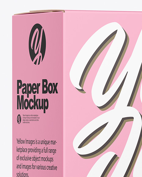 Paper Box Mockup PSD #3