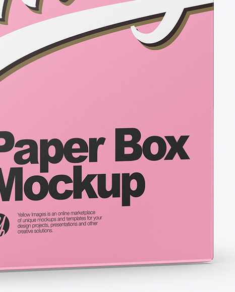 Download Paper Box Mockup In Box Mockups On Yellow Images Object Mockups