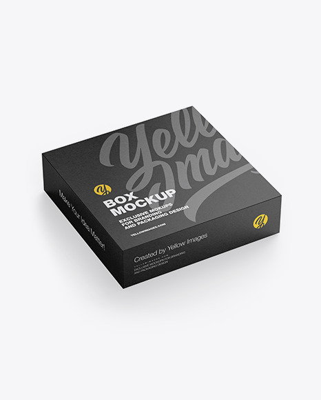 Kraft Paper Box Mockup PSD #2