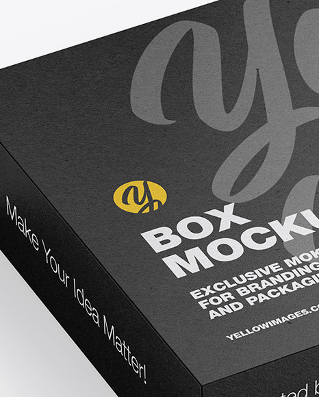 Kraft Paper Box Mockup PSD #7