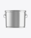 Metallic Paint Bucket Mockup