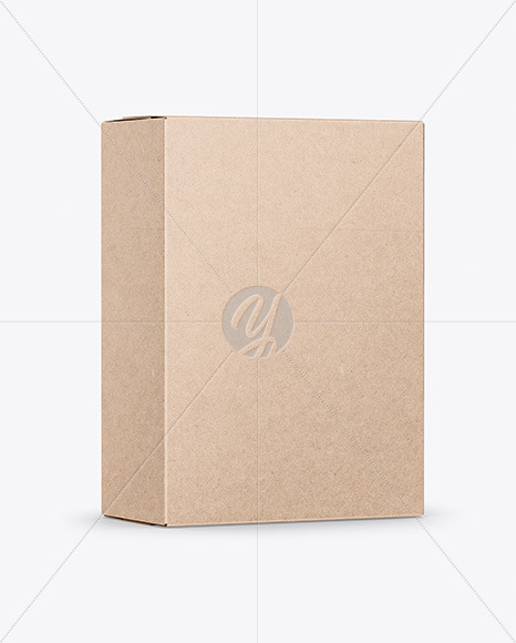 Download Kraft Box Mockup In Box Mockups On Yellow Images Object Mockups