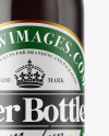Amber Glass Bottle With Red Ale Mockup